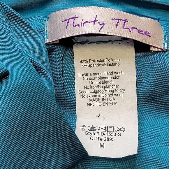 Blue One Shoulder Dress Size M - Picture 2 of 10